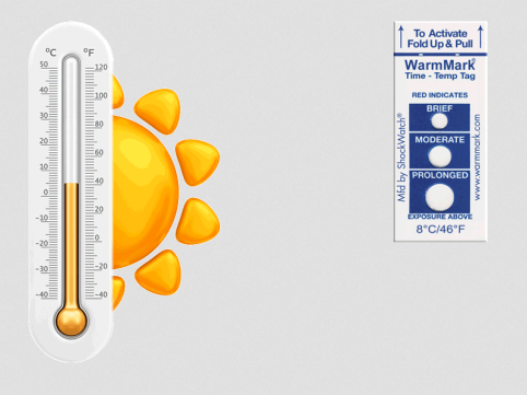 WarmMark temperaturkontroll fra Elcon Broker - Illustrasjonsfoto